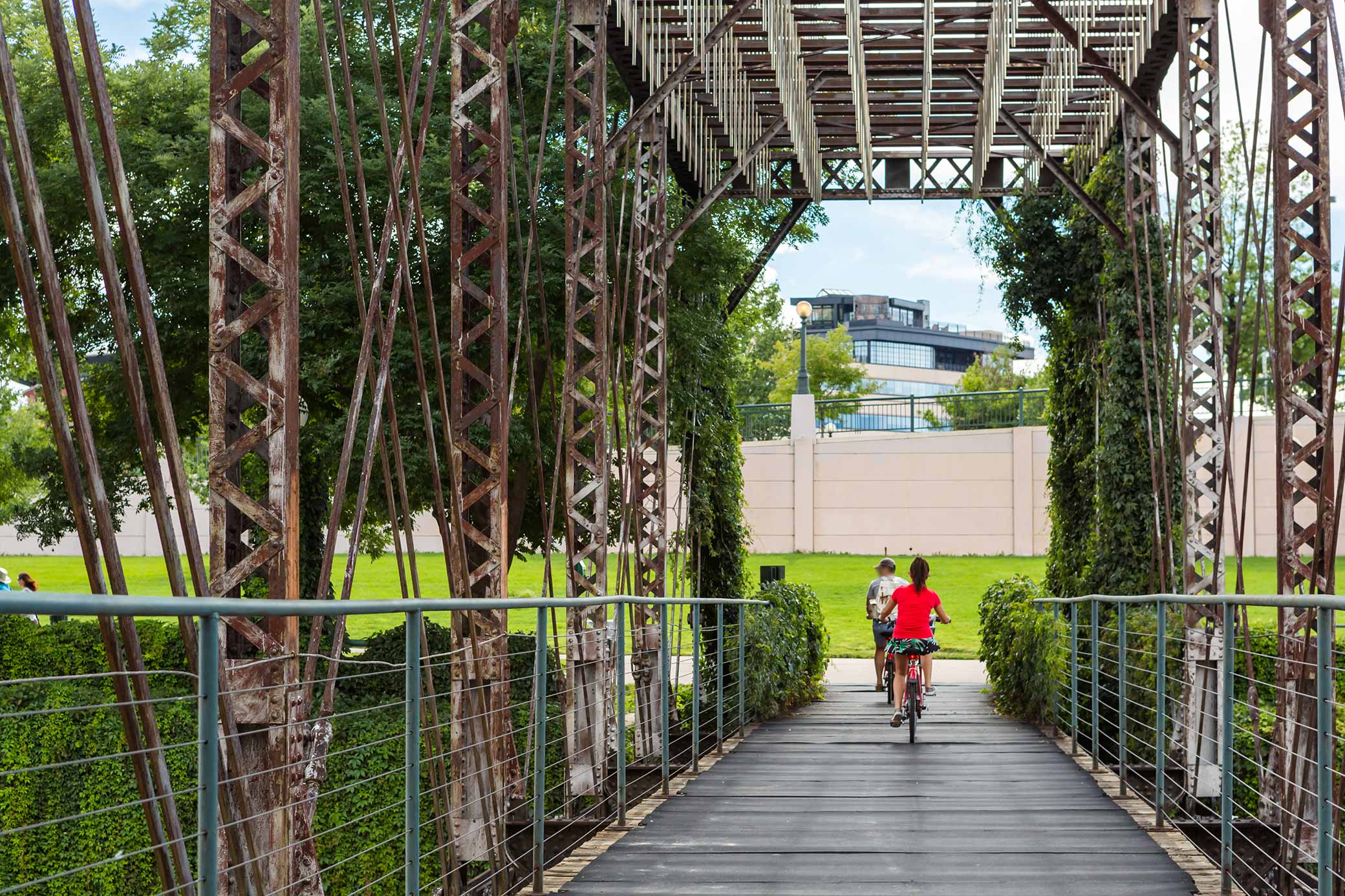 Biking the Cherry Creek bike path in Denver