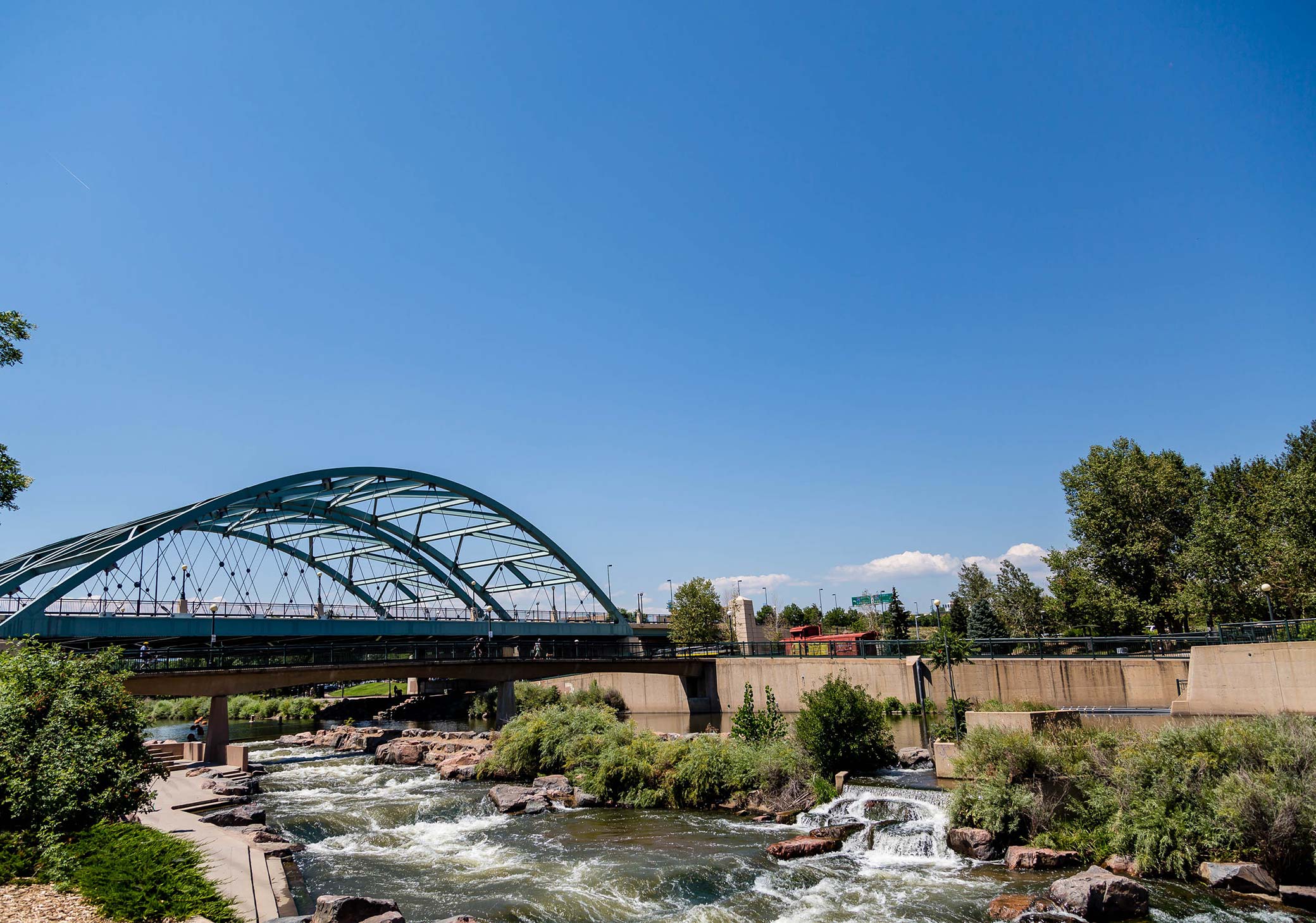Greenway bike trail in Denver