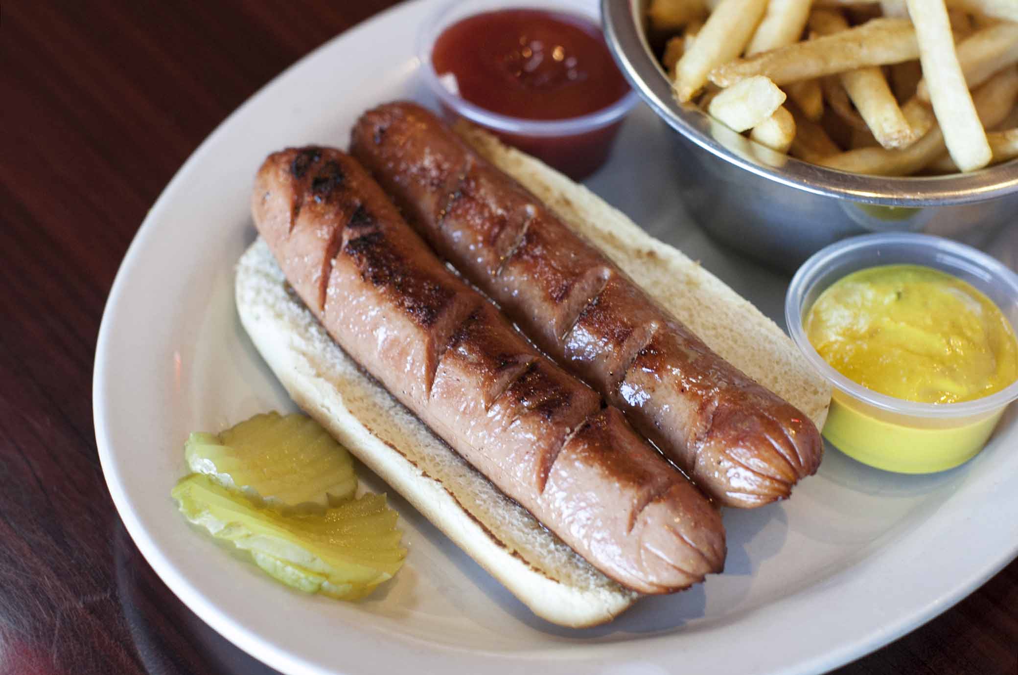 Image of where to eat in Dallas - stop by Angry Dog for a great late night snack.