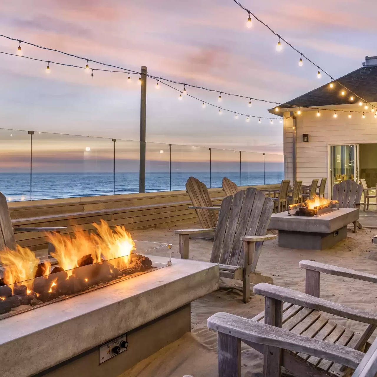 Feu de camp du Elizabeth Oceanfront Suites, Ascend Hotel Collection, Oregon