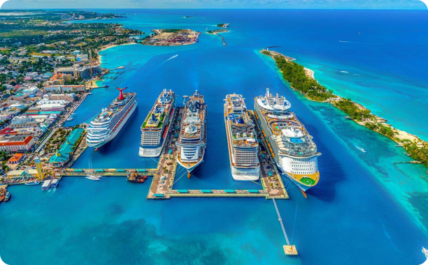 cruise ships in port