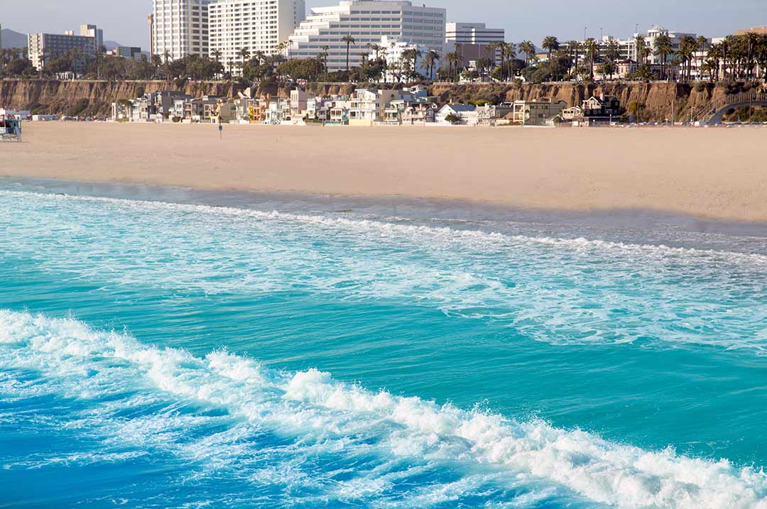 Santa Monica beach view