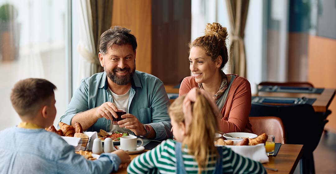 family eating