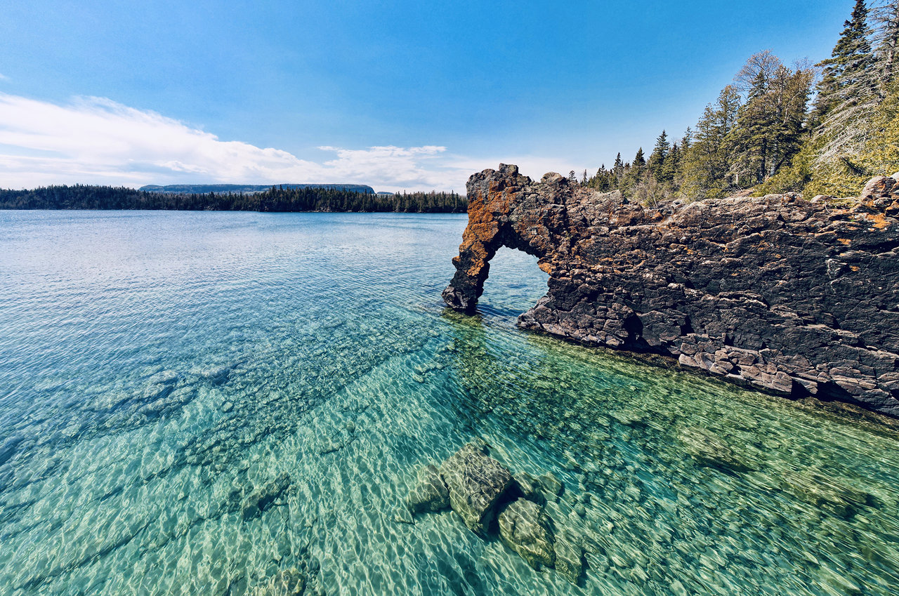 Sea Lion rock formation at Sleeping Giant Provincial Park near Thunder Bay, Ontario.