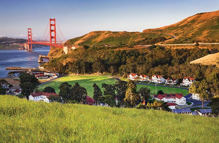 image of Cavallo point San Francisco bridge