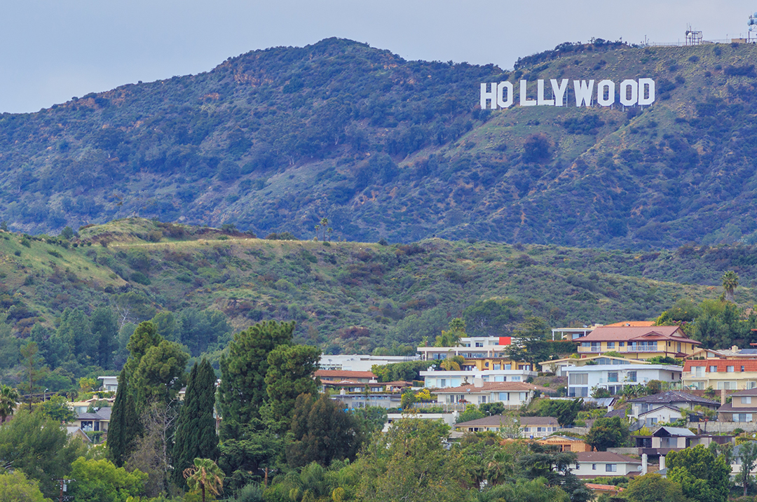 The Hollywood Sign in Los Angeles,one of the best Instagram spots in L.A.