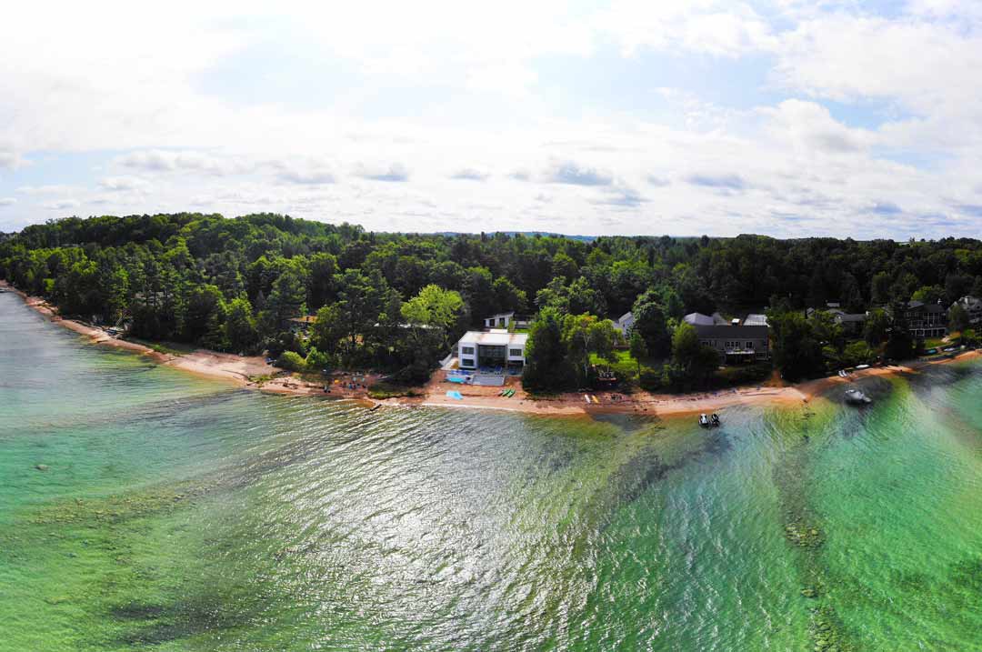 Image of the waterfront near Traverse City