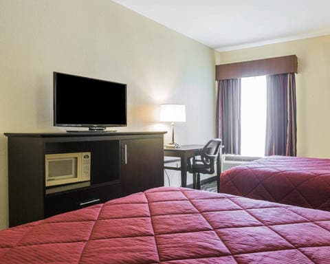 Guest room with flat-screen television