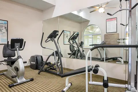 Exercise room with cardio equipment | Comfort Inn, Camden AR Hotels