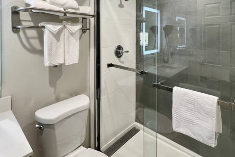 Bathroom | Quality Inn, Tracy CA Hotels