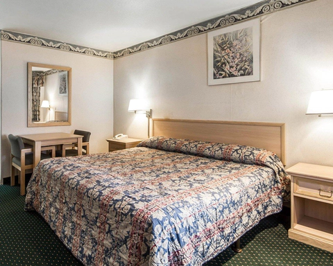 Guest room with king bed | Rodeway Inn hotel in Monterey, CA