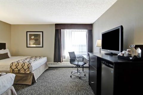 Guest room with added amenities | Radisson, Edmonton AB Hotels