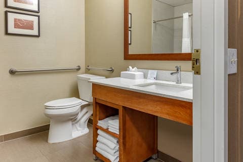 Vanity in bathroom | Comfort Suites, Dover DE Hotels