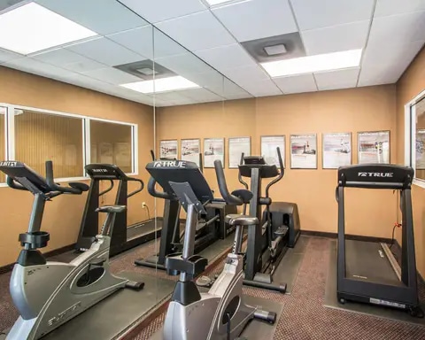 Fitness center with cardio equipment