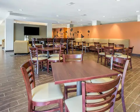 Enjoy breakfast in this spacious area