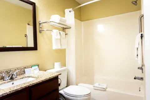 Bathroom | MainStay, Coralville IA Hotels
