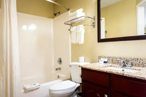 Bathroom | MainStay, Coralville IA Hotels