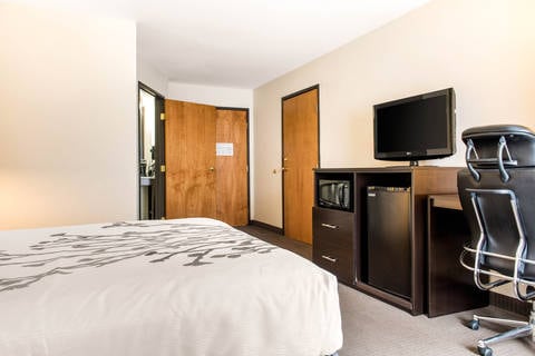 Guest room with added amenities | Sleep Inn, Columbus IN Hotels