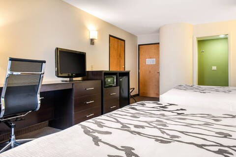 Guest room with added amenities | Sleep Inn, Columbus IN Hotels