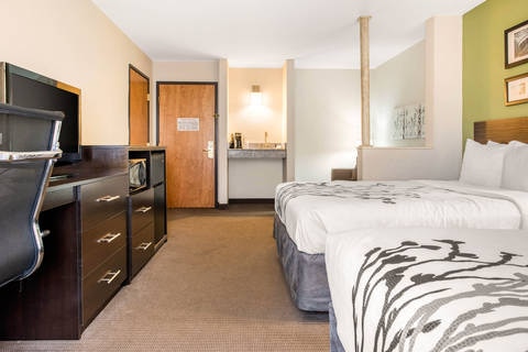 Guest room with added amenities | Sleep Inn, Columbus IN Hotels