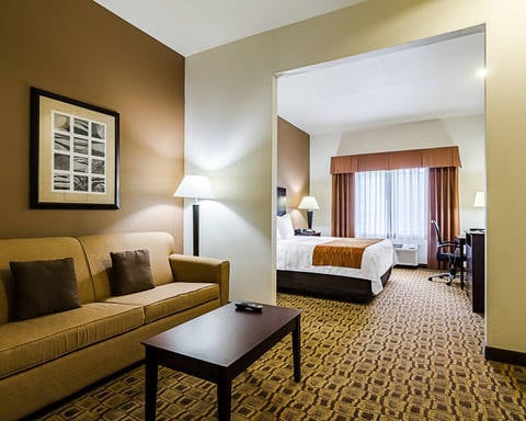 King suite with sofa sleeper | Comfort Inn and Suites, Lawrence KS Hotels