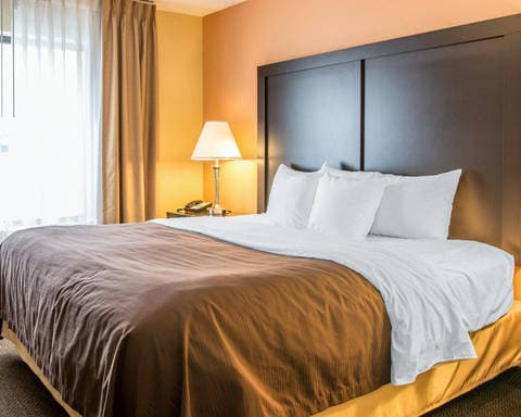 Artistically appointed guest room