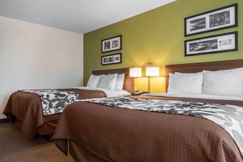 Guest room with two beds | Sleep Inn, Marshall MN Hotels