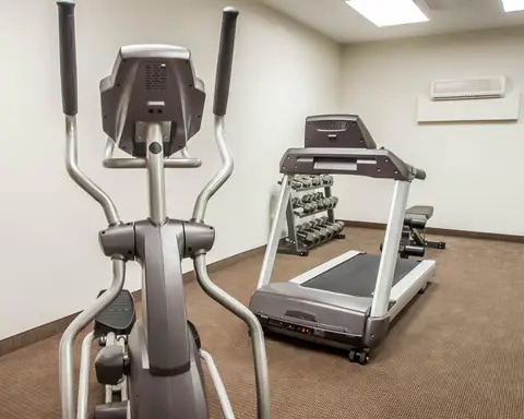 Exercise room with cardio equipment | Camdenton, MO | Sleep Inn and Suites | Lake of the Ozarks