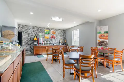 Enjoy breakfast in this seating area | Quality Inn, Kearney MO Hotels