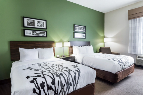 Guest room with two beds | Sleep Inn, Smithfield NC Hotels