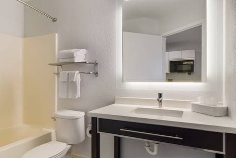 Bathroom in guest room | Mainstay, Omaha NE Hotels
