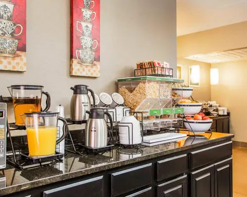 Assorted breakfast items