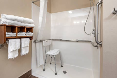 Bathroom in guest room | Comfort Suites, Columbus OH Hotels
