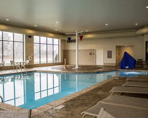 Indoor heated pool with hot tub | Comfort Inn and Suites | Wadsworth, OH
