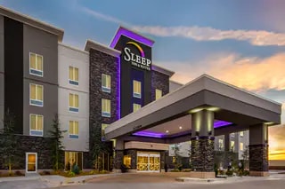 Hotel at night | Sleep Inn, Oklahoma-city OK Hotels