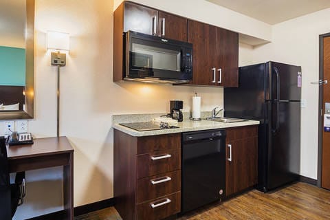 Guest room with added amenities | Suburban, Monaca PA Hotels