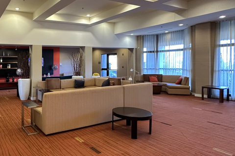 Spacious lobby with sitting area | Country, Altoona PA Hotels