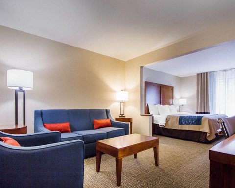 Spacious suite with living room