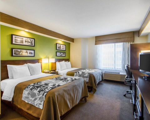 Guest Room with two queen beds | Sleep Inn, Amarillo TX Hotels