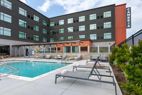 Relax by the pool | Cambria, Austin TX Hotels