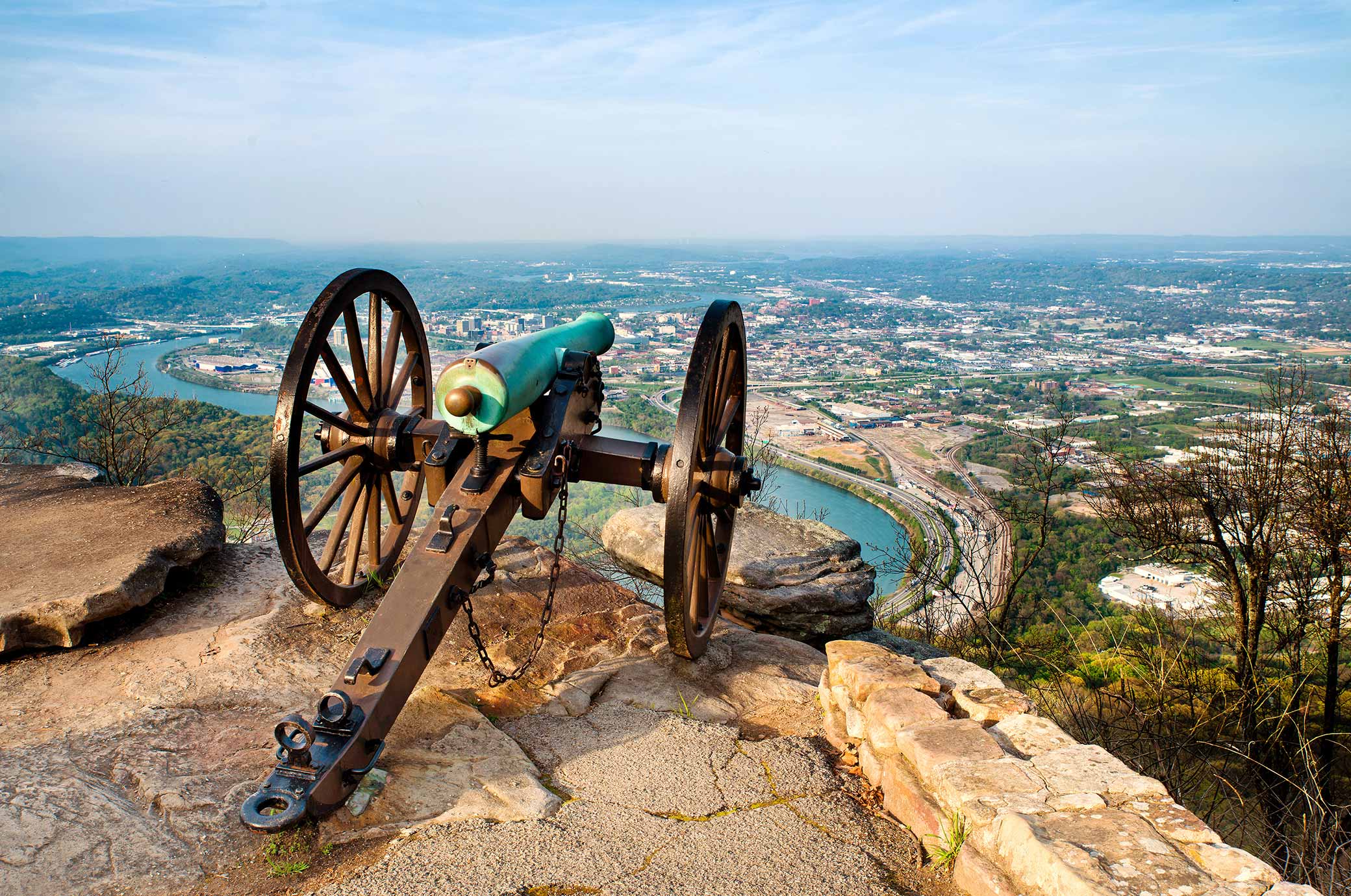 cannon overlooking Chattanooga