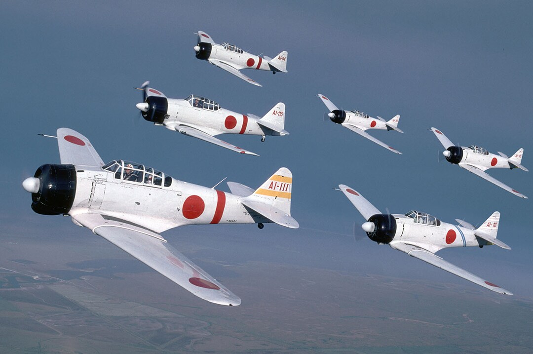 A flight squadron performs in one of the best air shows in the U.S. 