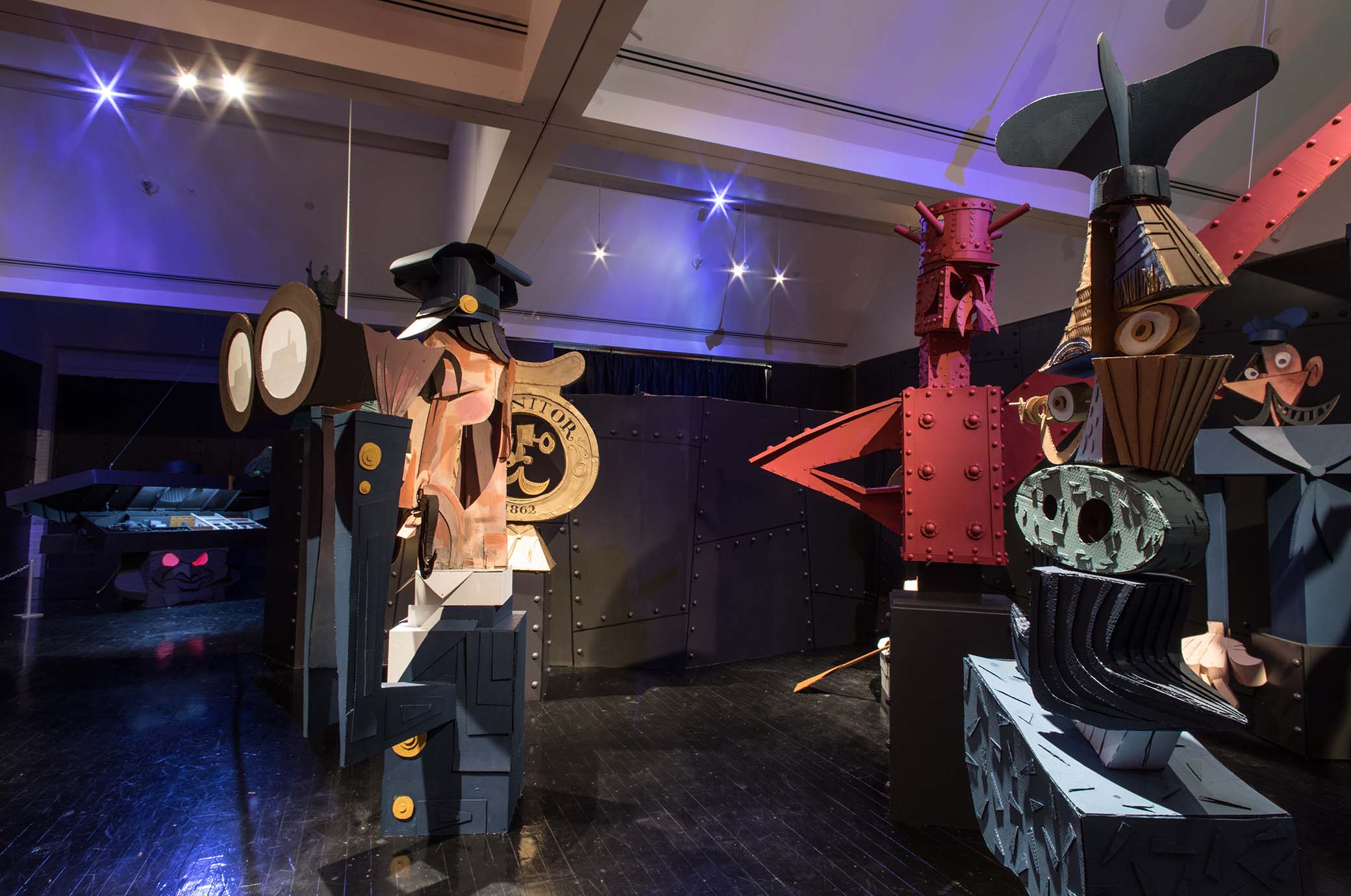 Image of sculptures at the Virginia Museum Contemporary Art, one of the many things to do with kids in Virginia Beach.